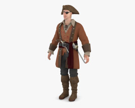 Pirate Captain 3D model