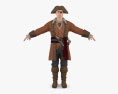 Pirate Captain 3d model