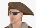 Piratenkapitän 3D-Modell