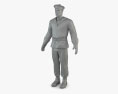 Військово-морський французький солдат 3D модель