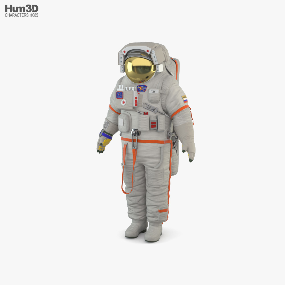 Space Suit Russian Orlan 3D model