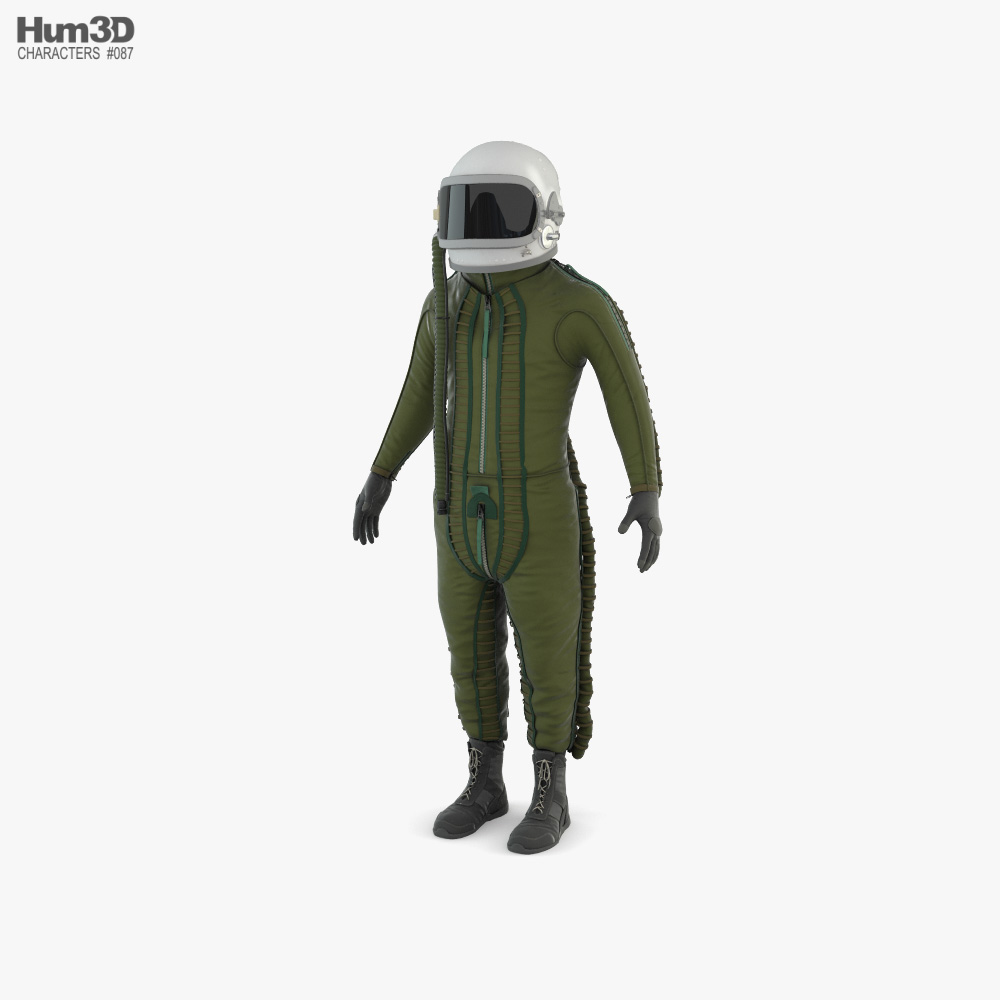 Flight Suit High Altitude Pilot 3D model