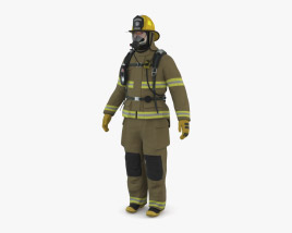 Pompiere USA Modello 3D