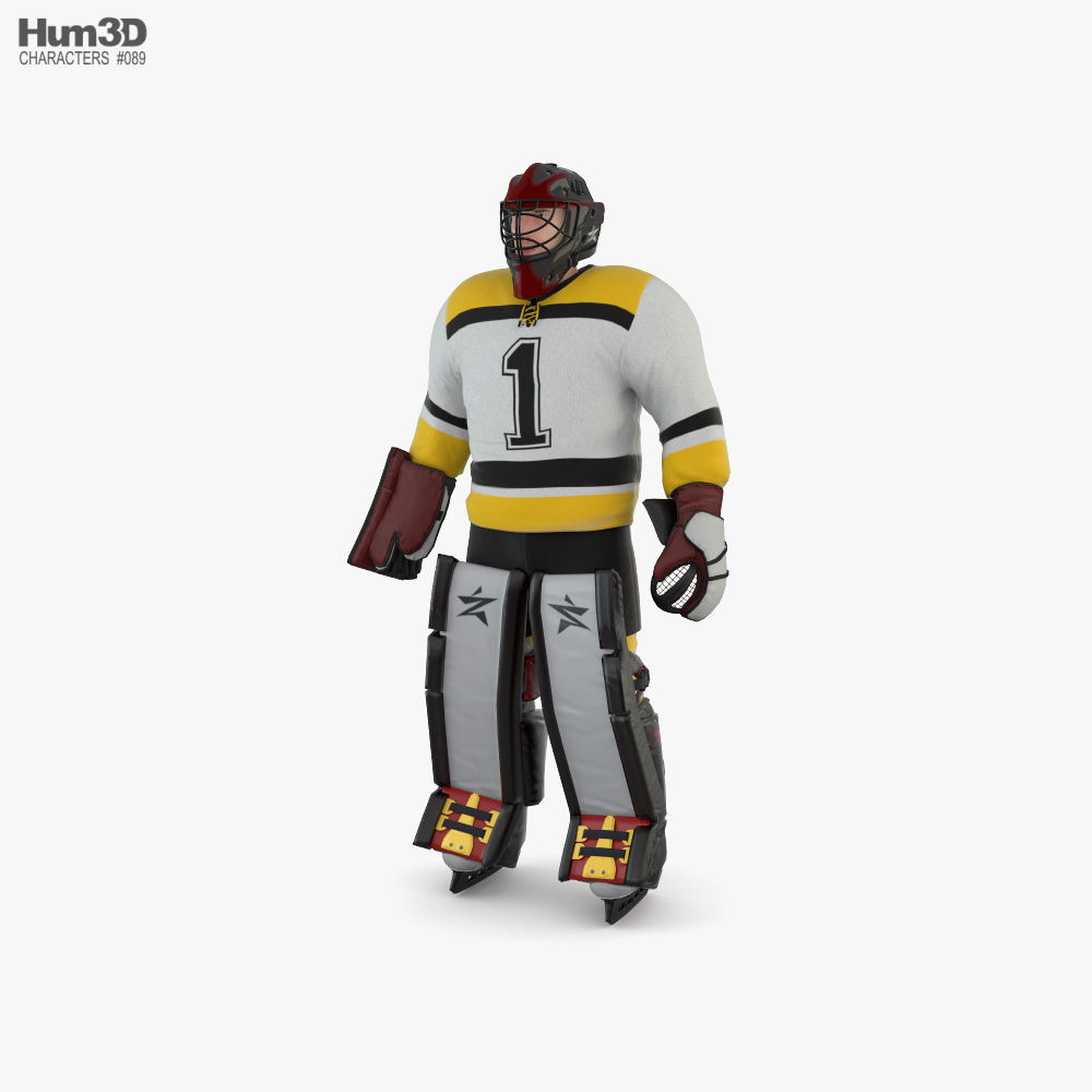 Hockey Goalkeeper 3D model