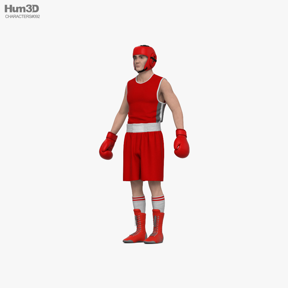Boxer Athlete 3D model