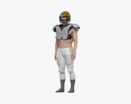 American Football Protective Clothing 3D model