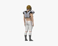 American Football Protective Clothing Modello 3D
