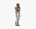 American Football Protective Clothing 3D 모델 