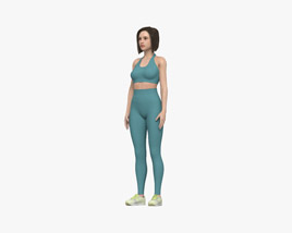Fitness Woman 3Dモデル