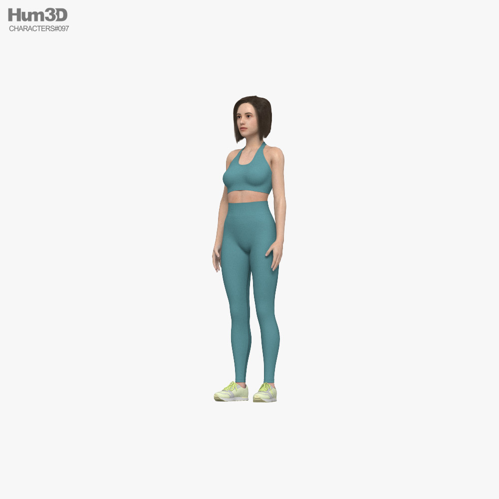 Fitness Woman 3D model
