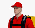 Food Delivery Man 3D-Modell