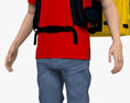 Food Delivery Man Modelo 3d
