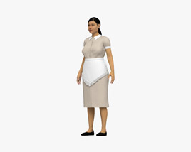 Hotel Maid Middle Eastern 3D-Modell