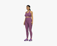 Fitness Woman Middle Eastern 3Dモデル