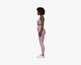 Fitness Woman African-American Modèle 3d
