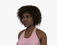 Fitness Woman African-American Modello 3D