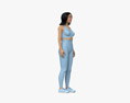 Fitness Woman Asian 3D-Modell