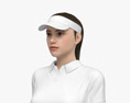 여자 테니스 선수 3D 모델 