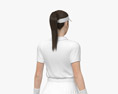 女子テニス選手 3Dモデル
