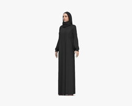 Woman in Hijab 3D model