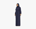 Middle Eastern Woman in Hijab Modèle 3d