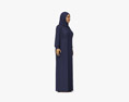 Middle Eastern Woman in Hijab Modello 3D
