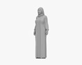 Middle Eastern Woman in Hijab 3D 모델 