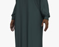 African-American Woman in Hijab Modèle 3d