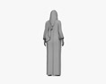 Asian Woman in Hijab 3D 모델 