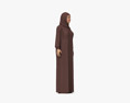Asian Woman in Hijab 3D 모델 