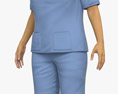 Nurse Middle Eastern 3d model