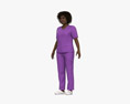 Nurse African-American Modello 3D