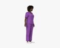 Nurse African-American Modèle 3d
