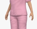 Nurse Asian 3d model