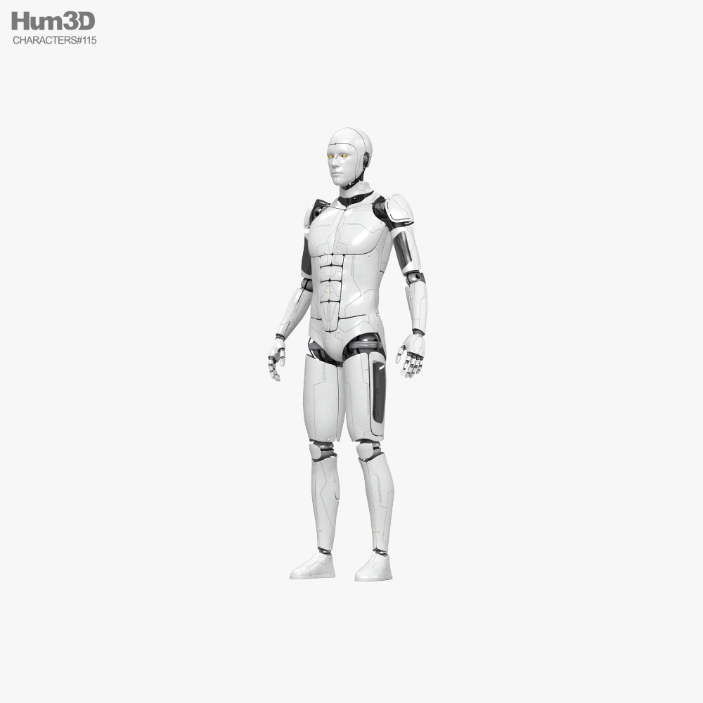 Cyborg Male 3D model