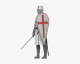 Crusader Knight Modèle 3d