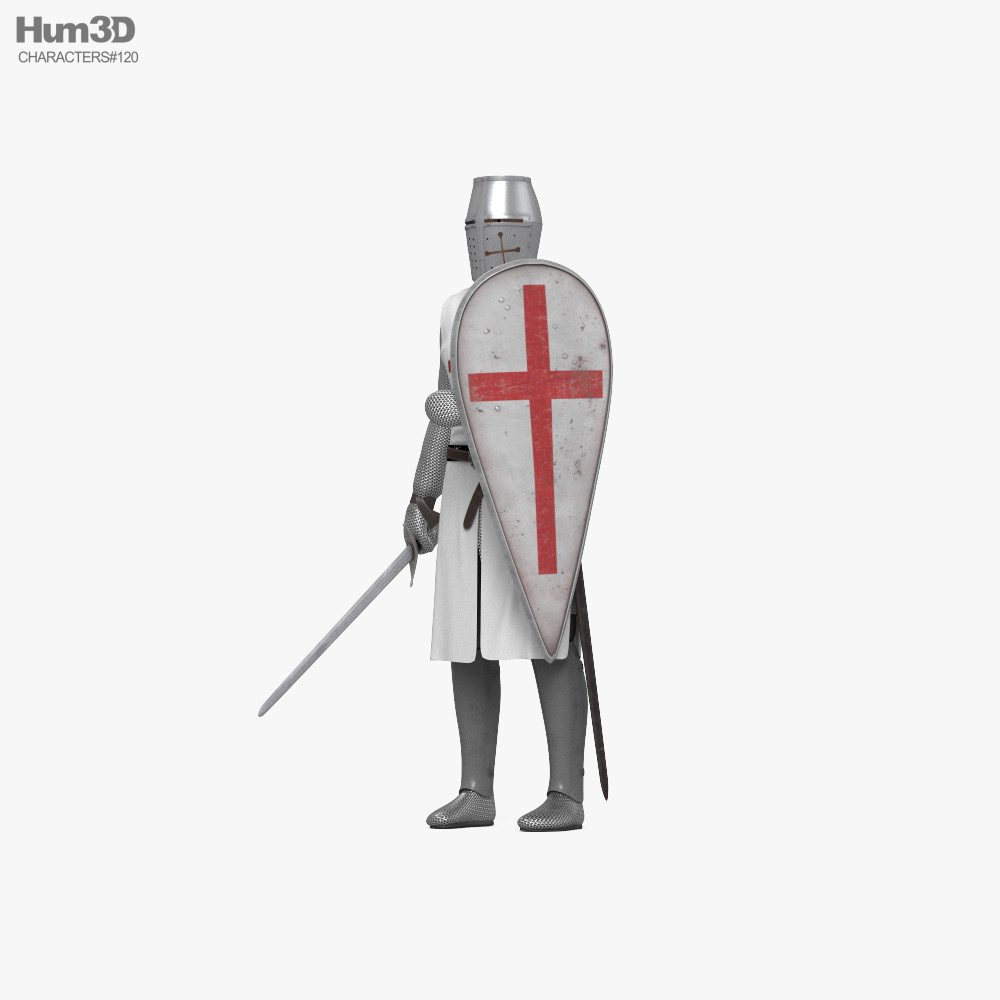 Crusader Knight 3D model