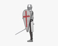 Crusader Knight Modèle 3d