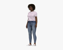 Generic Woman African-American 3D model