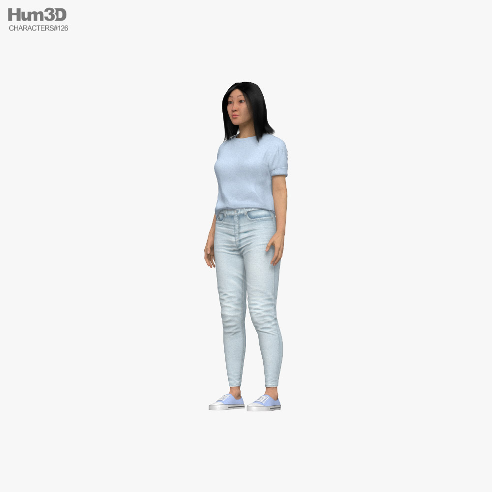 Generic Woman Asian 3D model