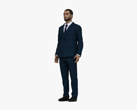 Middle Eastern Man in Suit 3D model