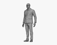 African-American Man in Suit Modello 3D