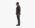 African-American Man in Suit 3D модель