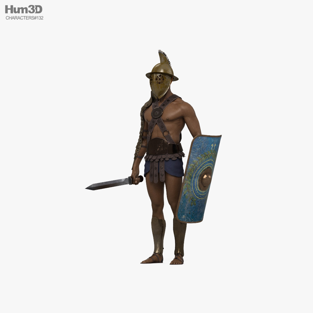 African Gladiator 3D model