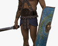 African Gladiator 3d model