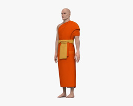 Moine bouddhiste Modèle 3D