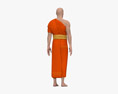 Буддійський монах 3D модель