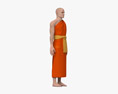 Monge budista Modelo 3d