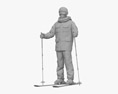 Skier Tourist 3Dモデル