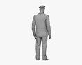 African-American Airline Pilot 3D-Modell